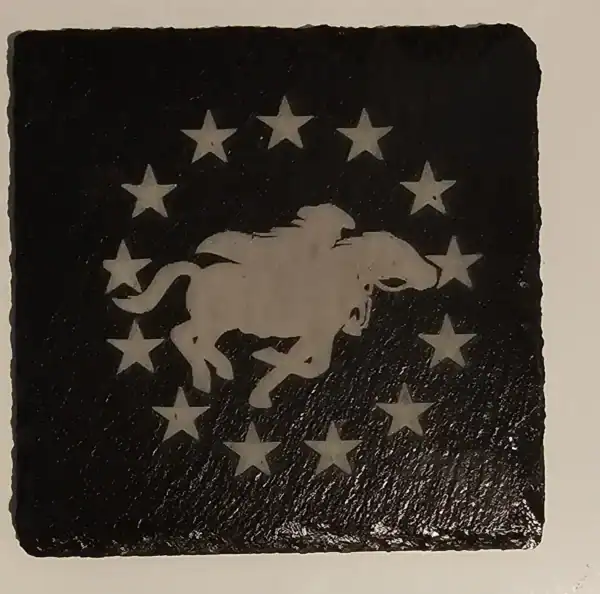 Paul Revere Massachusetts slate coaster souvenir