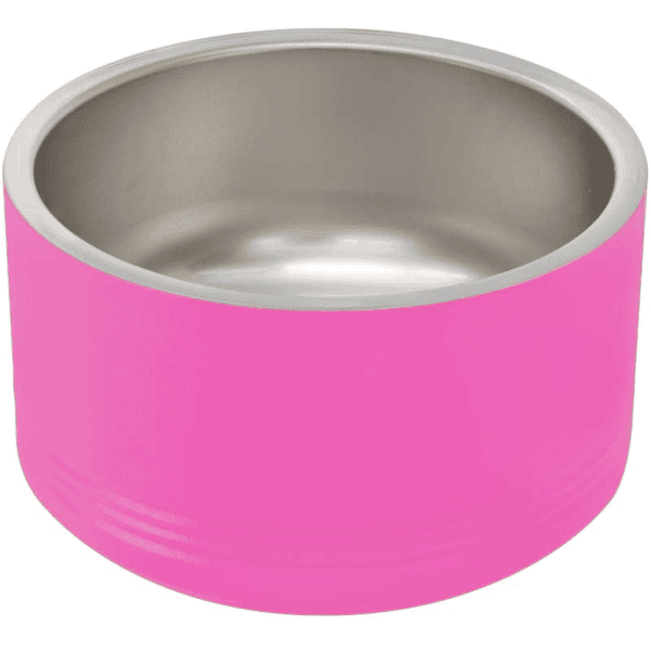 High-quality pink silicone ring with stainless steel interior, customizable branding.