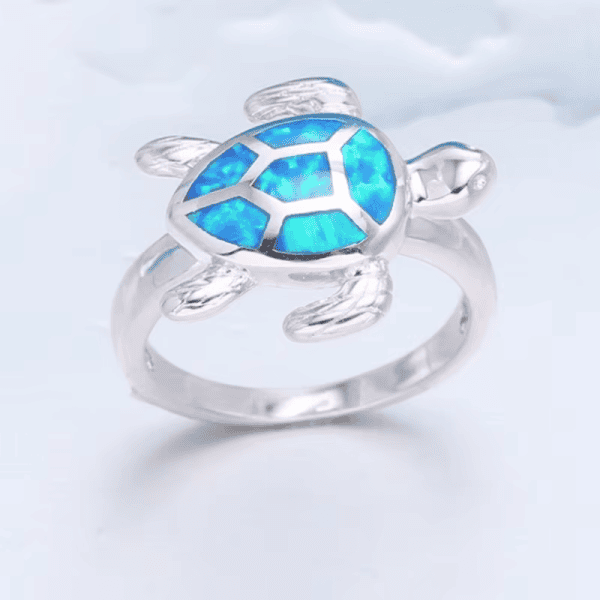Blue Opal Turtle Jewelry.