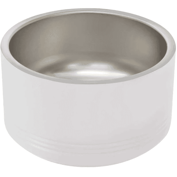 Customized laser engraved ceramic bowl for kitchen or home decor.