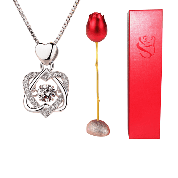 Stunning silver heart necklace with sparkling cubic zirconia, perfect for gift-giving and special occasions.
