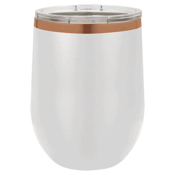Clean white wine cooler with custom laser-engraved accents, stylish and functional for wine enthusiasts.
