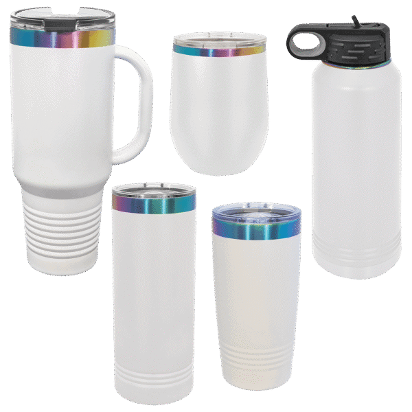 High-quality personalized tumblers with laser engraving, perfect for gifts or branding.