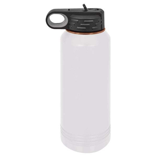 Custom engraved water bottle for sports and outdoor activities. Durable, sleek design, perfect for fitness enthusiasts.
